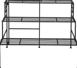 Etagère à plantes pliante en fer (3 niveaux)