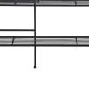 Etagère à plantes pliante en fer (2 niveaux)