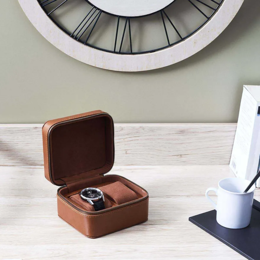 Etui pour montres en polyuréthane Oakland (2 montres)