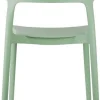 Fauteuil coloré en polypropylène Fain (Vert foncé)