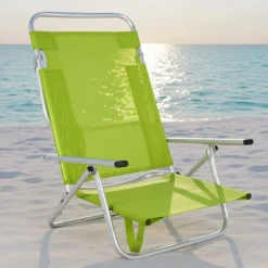 Fauteuil de plage en aluminium Maribel (Vert)