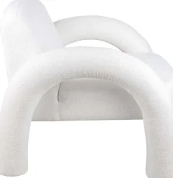 Fauteuil en polyester Brazo (Blanc)