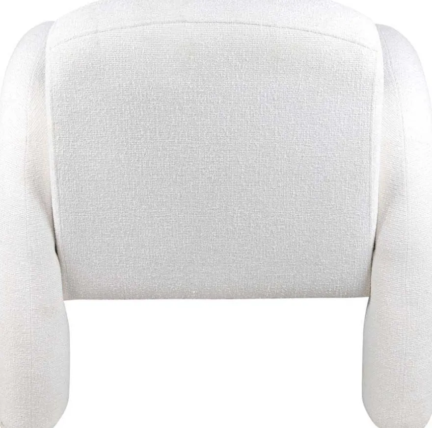 Fauteuil en polyester Brazo (Blanc)