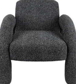 Fauteuil en polyester Brazo (Noir)
