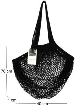 Filet à provisions avec sequins (Noir)