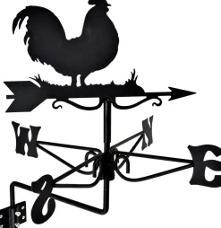 Girouette en acier noir (Coq)