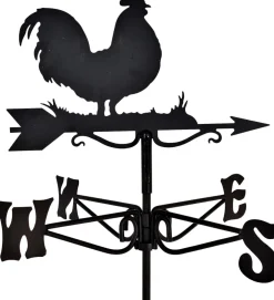 Girouette en acier noir (Coq)
