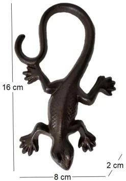 Grande salamandre en fonte 16 x 8 cm