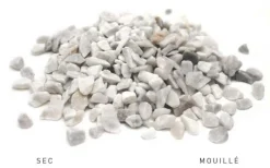 Graviers marbre concassé blanc carrare 10kg