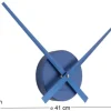 Horloge aiguilles Big Time 41cm métallisée (Bleu foncé)