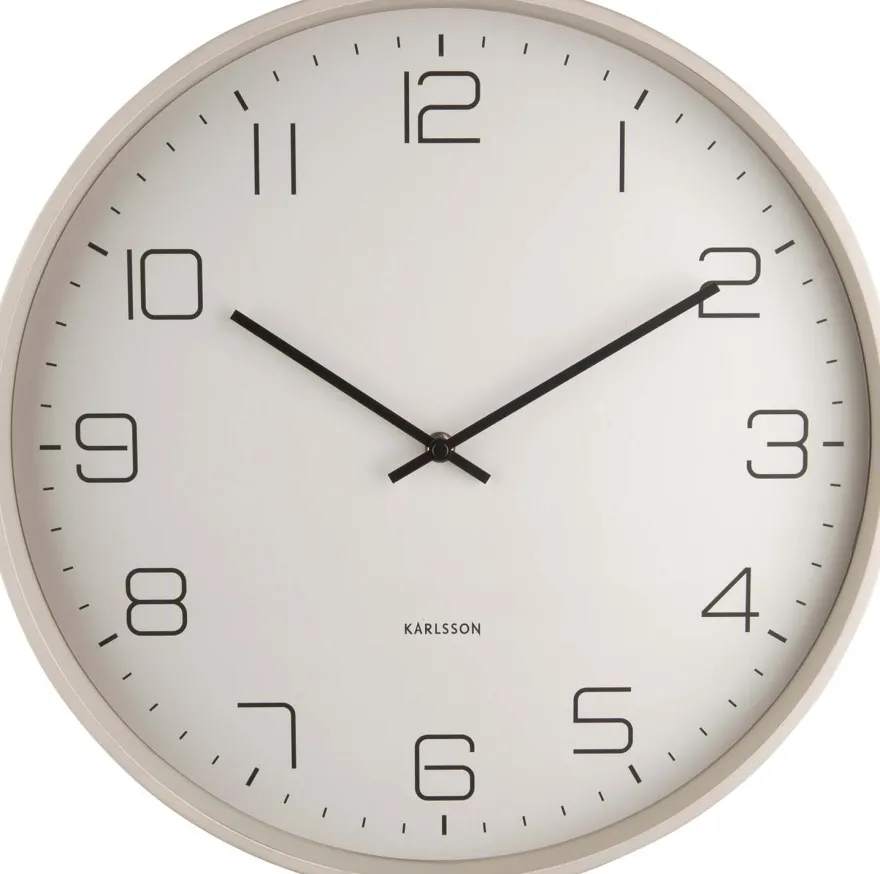 Horloge en métal Lofty 40 cm (Gris)