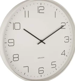 Horloge en métal Lofty 40 cm (Gris)