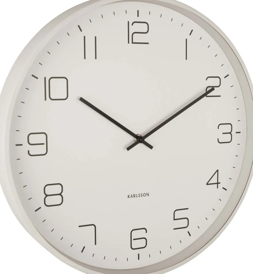Horloge en métal Lofty 40 cm (Gris)