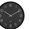 Horloge en métal mat Lofty (Noir)