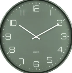 Horloge en métal mat Lofty (Vert)