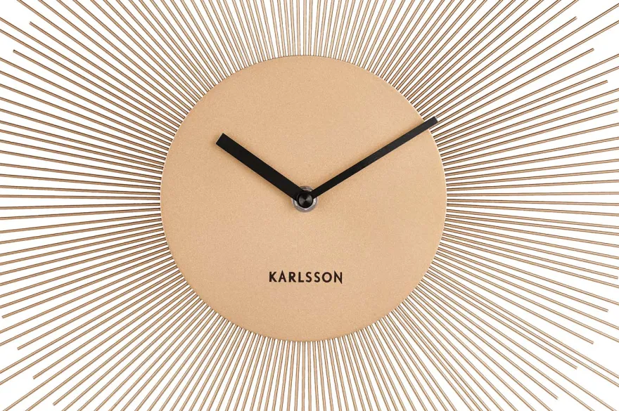Horloge en métal Peony 45 cm (Doré)