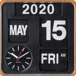 Horloge en plastique Mini Flip 24.5 cm (Orange)