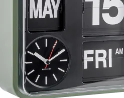 Horloge en plastique Mini Flip 24.5 cm (Vert)