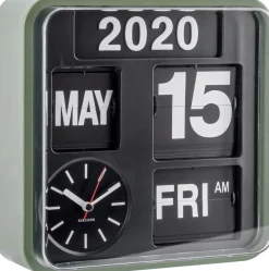 Horloge en plastique Mini Flip 24.5 cm (Vert)