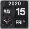 Horloge en plastique Mini Flip 24.5 cm (Chrome)