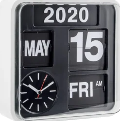 Horloge en plastique Mini Flip 24.5 cm (Blanc)