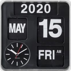 Horloge en plastique Mini Flip 24.5 cm (Blanc)