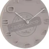 Horloge moderne avec aiguilles chromées On the Edge (Gris)
