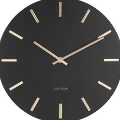 Horloge moderne métal Charm 30 cm (Noir)