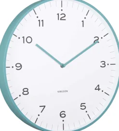 Horloge murale 40 cm Circus Rings (Turquoise)
