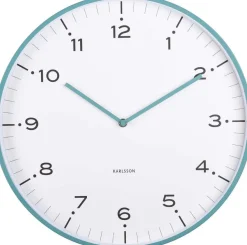 Horloge murale 40 cm Circus Rings (Turquoise)