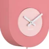 Horloge murale en ABS Grato Cuckoo (Rose)