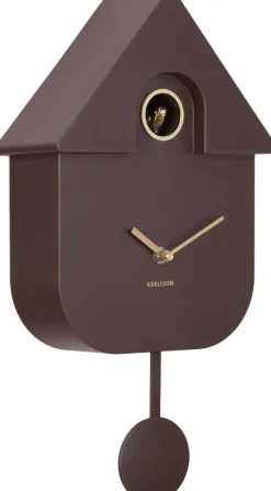 Horloge murale en ABS Modern Cuckoo Oro (Marron)