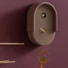 Horloge murale en ABS Tweet (Marron)