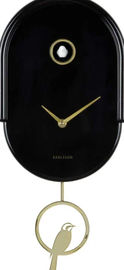 Horloge murale en ABS Tweet (Noir)