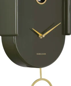 Horloge murale en ABS Tweet (Vert)