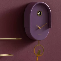 Horloge murale en ABS Tweet (Violet)