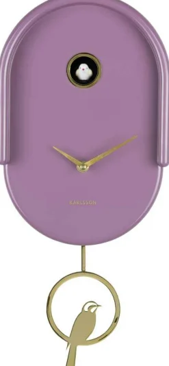 Horloge murale en ABS Tweet (Violet)