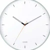 Horloge murale en métal Calm (Jade grisée)