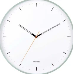 Horloge murale en métal Calm (Jade grisée)