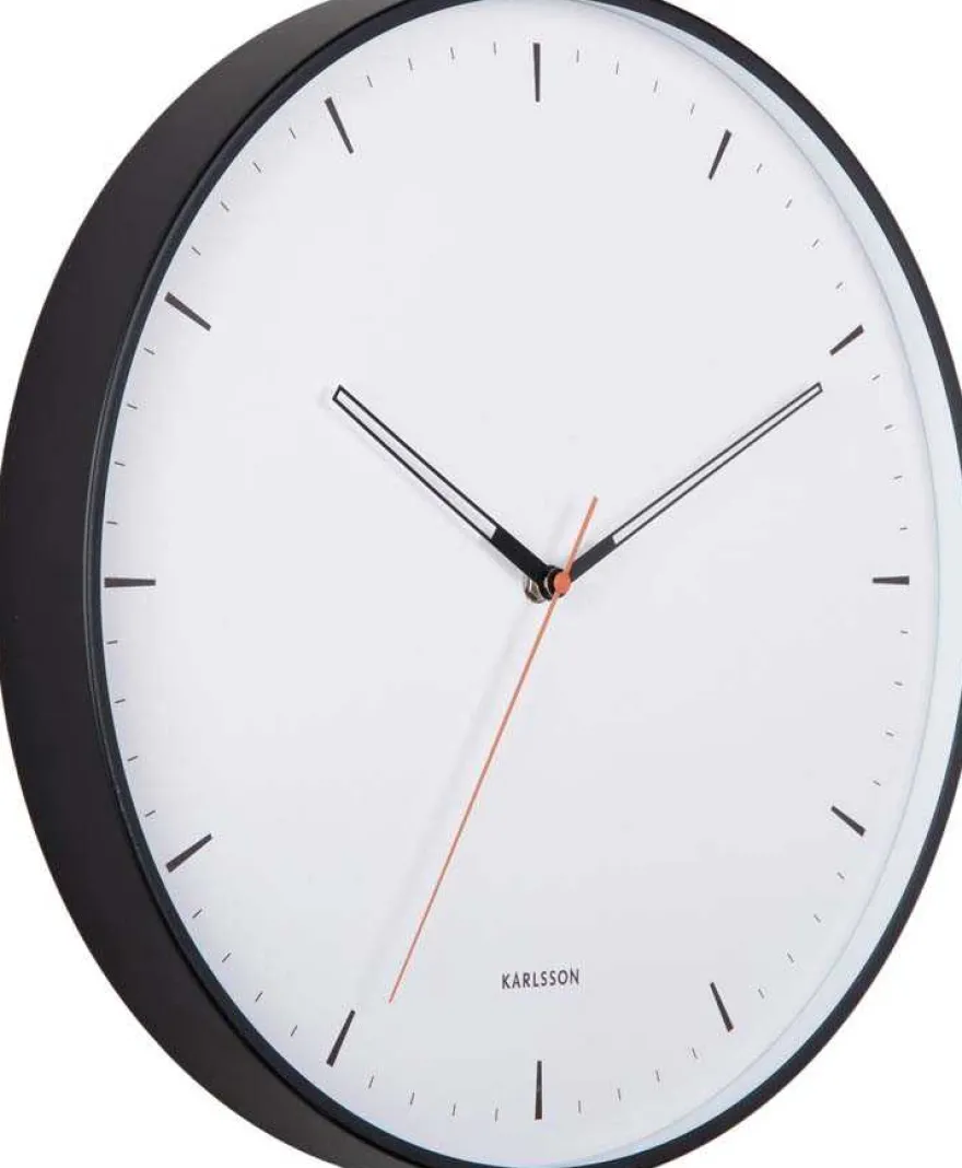 Horloge murale en métal Calm (Noir)