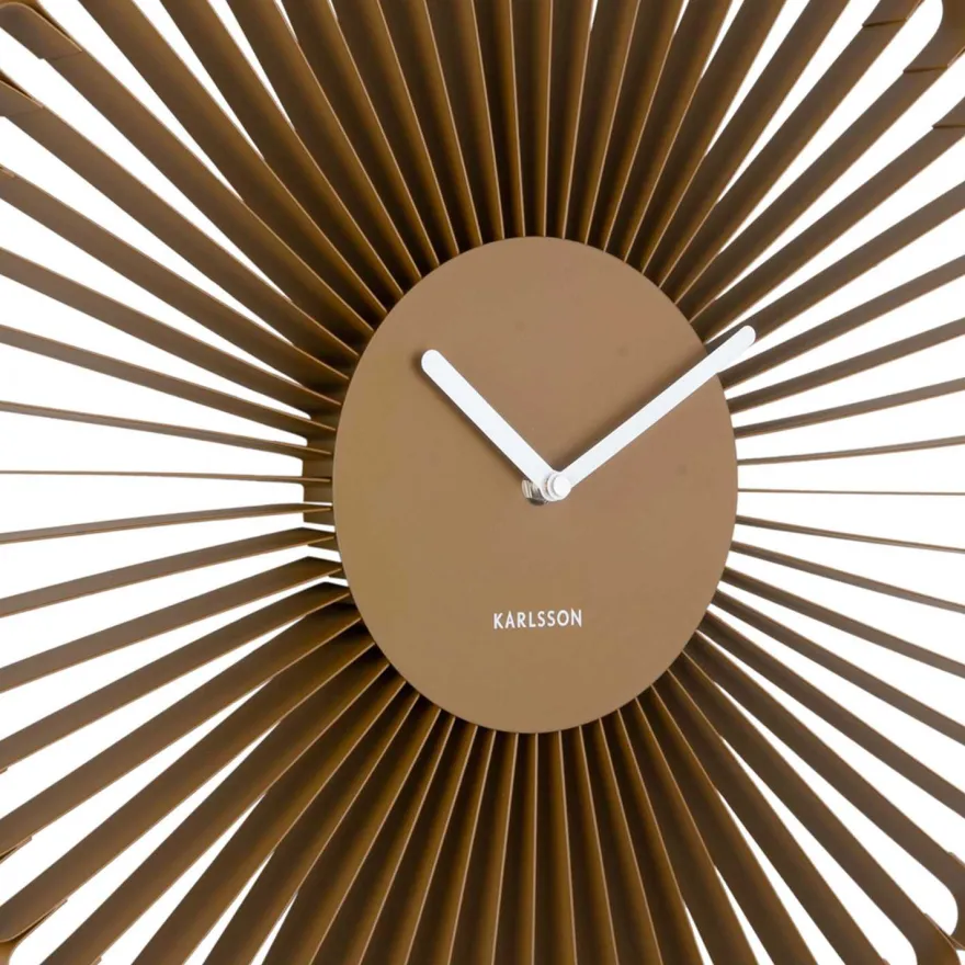 Horloge murale en métal Cascara (Marron)