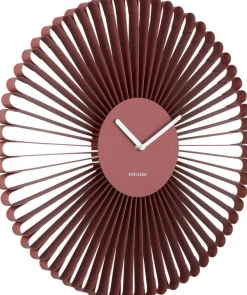 Horloge murale en métal Cascara (Rouge)