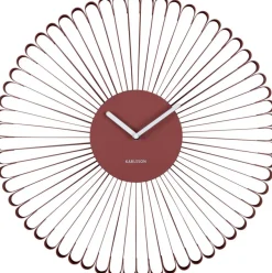 Horloge murale en métal Cascara (Rouge)