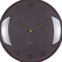 Horloge murale en métal Fuerte Dome (Marron)