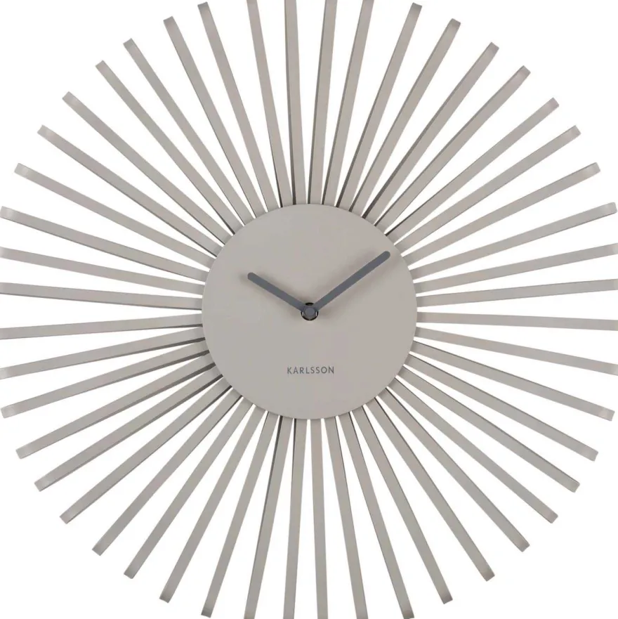 Horloge murale en métal Polo (Gris)