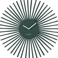 Horloge murale en métal Polo (Vert)
