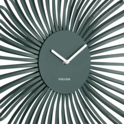 Horloge murale en métal Polo (Vert)