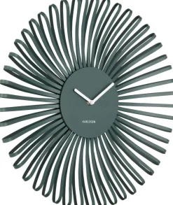 Horloge murale en métal Polo (Vert)