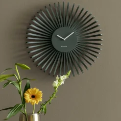 Horloge murale en métal Polo (Vert)