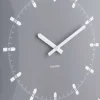 Horloge murale en métal Sucinto Dome Square (Gris)